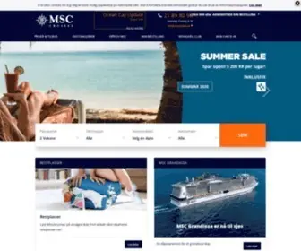 MSCcruises.no(MSC Cruises) Screenshot