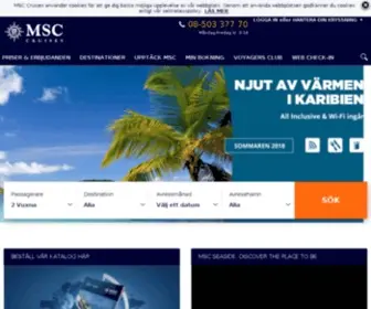 MSCcruises.se(Kryssa i Karibien) Screenshot