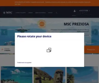 MSCcruzeiros.com.br(Viagens de cruzeiro pela América do Sul e pelo mundo) Screenshot