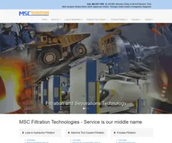 MScfiltertech.com(MSC Filtration Technologies) Screenshot