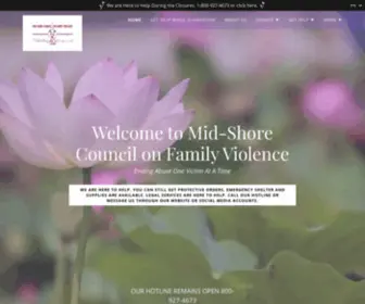 MSCFV.org(Mid-Shore Council on Family Violence) Screenshot