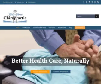 MSchiro.com(Main Street Chiropractic) Screenshot