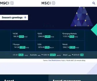 Msci.com(Powering better investment decisions) Screenshot