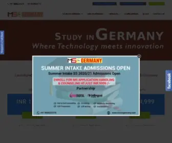 Mscingermany.com(MSc in Germany Consultancy in Bangalore) Screenshot