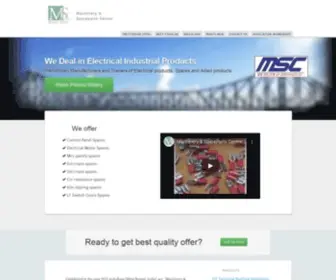 MSckolkata.com(Machinery and Sparepart Centre) Screenshot