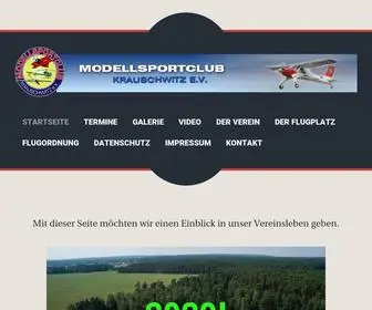 MSCkrauschwitz.de(Modellsportclub Krauschwitz) Screenshot