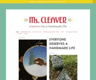 MScleaver.com(Creations for a Handmade Life) Screenshot