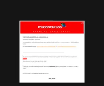 Msconcursos.com.br(MS Concursos) Screenshot