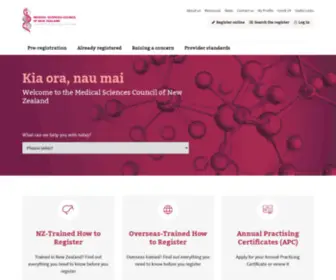 Mscouncil.org.nz(Medical Laboratory Science) Screenshot
