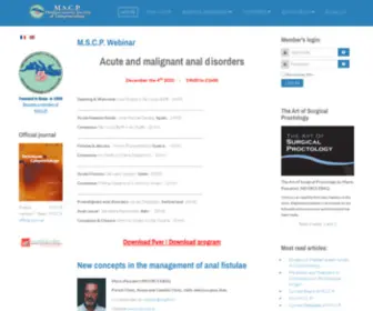 MSCP-Online.org(Mediterranean Society of Coloproctology) Screenshot