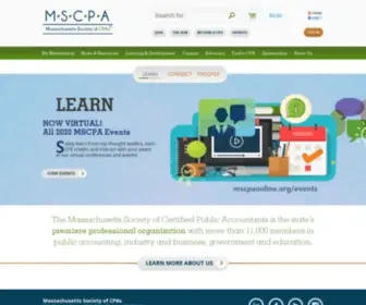 MScpaonline.org(The Massachusetts Society of Certified Public Accountants) Screenshot