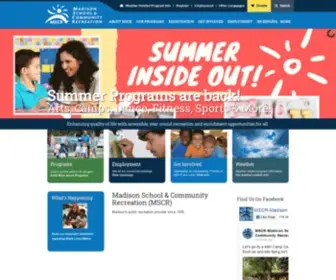 MSCR.org(Madison School & Community Recreation (MSCR)) Screenshot