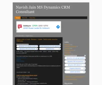 MSCRmconsultant.com(Navish Jain MS Dynamics CRM Consultant) Screenshot