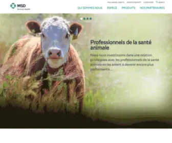 MSD-Animal-Health-Maghreb.com(Page d'accueil) Screenshot