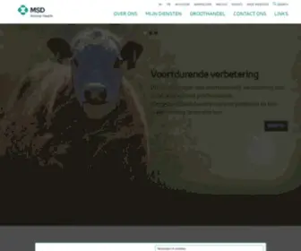 MSD-Animal-Health.be(MSD Animal Health België) Screenshot