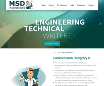 MSD-Corp.com(Technical Writing Company) Screenshot