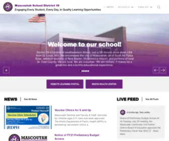 MSD19.org(Mascoutah school district 19) Screenshot