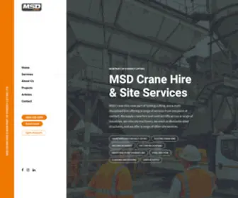 MSDcranehire.co.uk(MSD Crane Hire) Screenshot