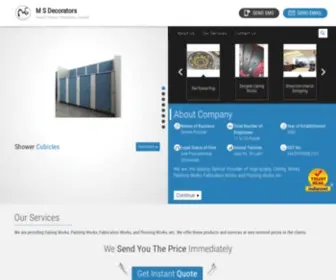 Msdecoratorsceillings.com(M S Decorators) Screenshot