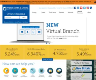 MSDfcu.org(Merck Sharp & Dohme Federal Credit Union) Screenshot
