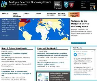 Msdiscovery.org(Multiple Sclerosis Discovery Forum) Screenshot