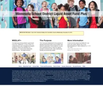 MSdlaf.org(The Minnesota School District Liquid Asset Fund Plus ("MSDLAF+")) Screenshot