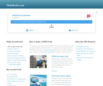 MSDsbooks.com(How to set up your MSDS book) Screenshot