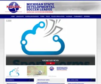 MSDSL.com(Michigan State Developmental Soccer League) Screenshot