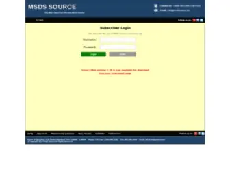 MSDSSRC.net(MSDS Source) Screenshot