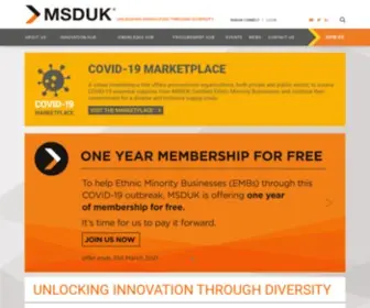 Msduk.org.uk(Minority Supplier Development UK) Screenshot