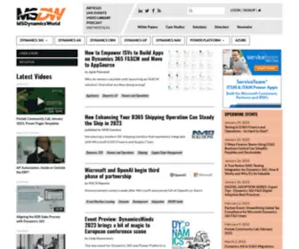 MSDynamicsworld.com(The independent source for Microsoft Dynamics News and Views) Screenshot