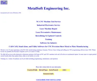 Mse84.com(MetalSoft Engineering Inc) Screenshot