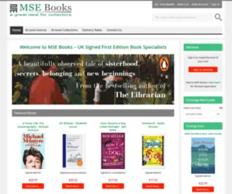 Msebooks.com(Specialist Sellers of Signed First Editions) Screenshot