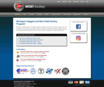 Msehockey.com(Michigan Sports Enterprises) Screenshot
