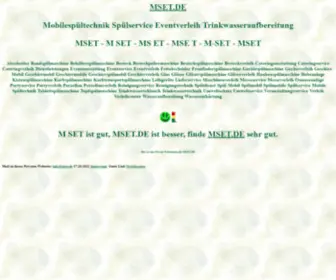 Mset.de(Mobilespültechnik) Screenshot