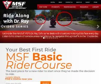 MSF-Usa.org(Motorcycle Safety Foundation) Screenshot