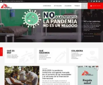 MSF.es(Medicos sin fronteras) Screenshot