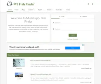 Msfishfinder.com(Mississippi Fishing Forum) Screenshot