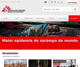 MSF.org.br(Médicos Sem Fronteiras) Screenshot