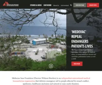 MSF.org.nz(Médecins Sans Frontières New Zealand) Screenshot