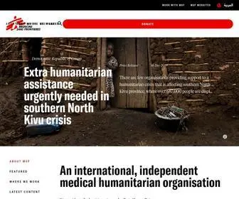 MSF.org(Médecins Sans Frontières) Screenshot