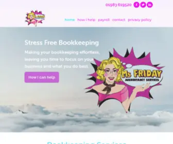 MSfridaybookkeeping.co.uk(Bookkeeping and payroll services based on the Isle of Wight) Screenshot