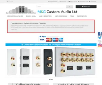 MSgcustomaudio.com(MSG Custom Audio) Screenshot