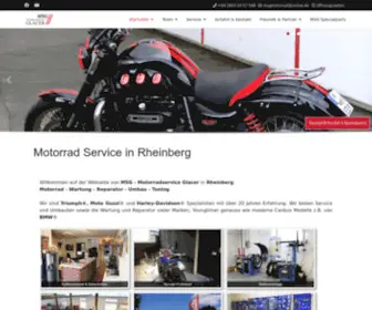 MSgmotorrad.de(Wir sind Triumph® und Moto Guzzi® Spezialisten mit langer Erfahrung. Wir bieten Harley) Screenshot