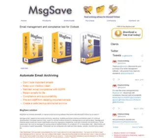 MSgsave.com(Backup Outlook Emails) Screenshot