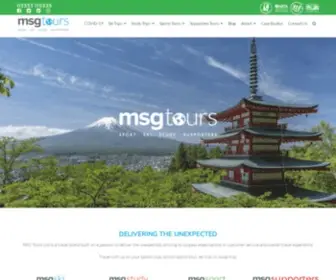 MSgtours.com(MSG Tours Ltd) Screenshot