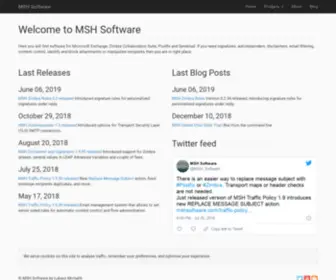 MShsoftware.com(MSH Software) Screenshot
