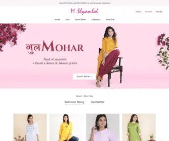 MShyamlal.com(Women's Clothing) Screenshot
