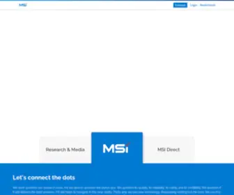 Msi-Aci.com(Advanced Customer Insights (ACI)) Screenshot