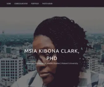 Msiakibonaclark.com(Dr. Msia Kibona Clark) Screenshot